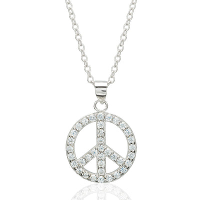CZ Peace Sign Collection and Charm options