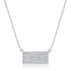 CZ Tennis Court Necklace Small