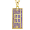 CZ Tennis Court Pendant Medium