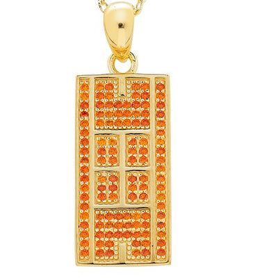 CZ Tennis Court Pendant Medium