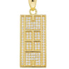 CZ Tennis Court Pendant Medium