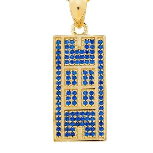 CZ Tennis Court Pendant Medium