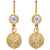 CZ Pave Tennis Ball Earrings