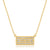 14Kt Yellow Gold and Diamond Tennis Court Necklace
