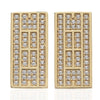 CZ Tennis Court Post Earrings