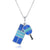 Enamel Combo Pickle Paddle and Court Pendant