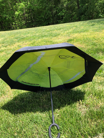 Tennis Ball Reverse Umbrella