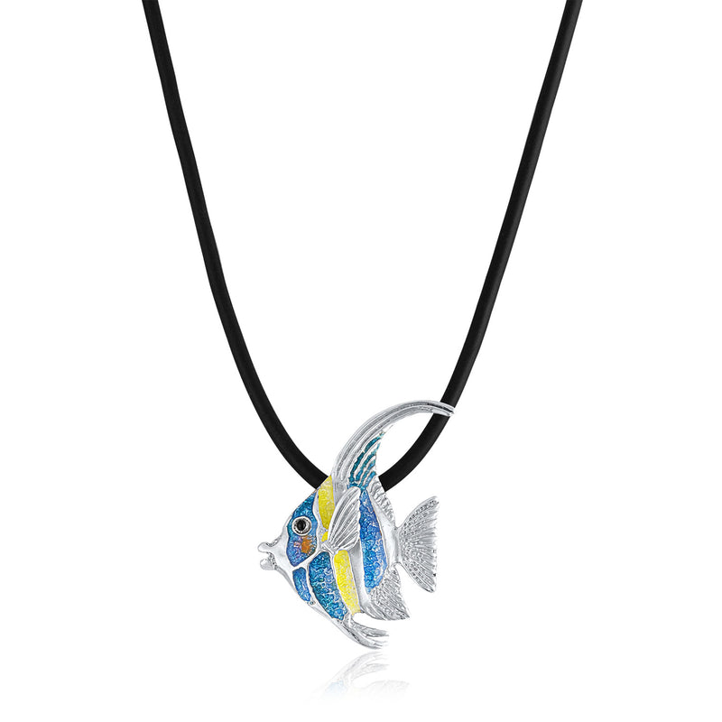 Glass Enamel Reef Fish Pendant