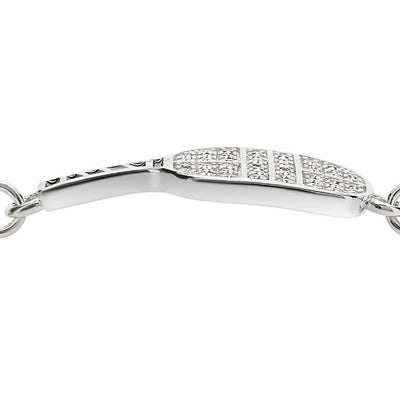 CZ Curved Pickleball Racquet Bracelet - studio-margaret